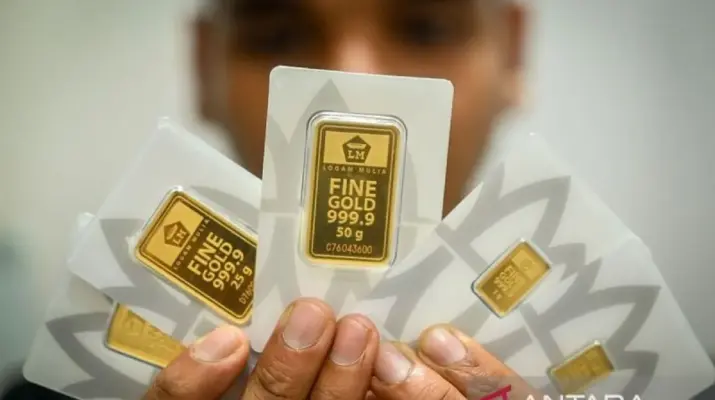 Harga Emas Antam Naik Rp4.000, Kini Tembus Rp2,604 Juta per Gram